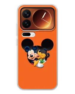 Чехол для Xiaomi 17 Pro с картинкой «Сердце Микки Минни»