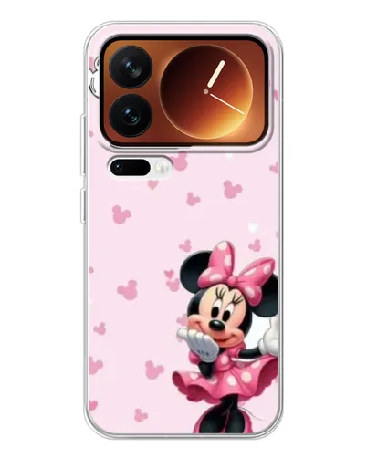 Чехол для Xiaomi 17 Pro с картинкой «Минни Маус и сердечки» Чехол для Xiaomi 17 Pro с картинкой «Минни Маус и сердечки»