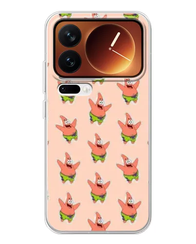 Чехол для Xiaomi 17 Pro с картинкой «Патрик Стар паттерн» Чехол для Xiaomi 17 Pro с картинкой «Патрик Стар паттерн»