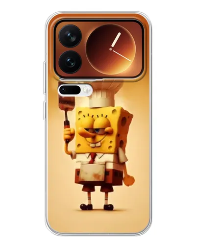 Чехол для Xiaomi 17 Pro с картинкой «Губка Боб повар» Чехол для Xiaomi 17 Pro с картинкой «Губка Боб повар»