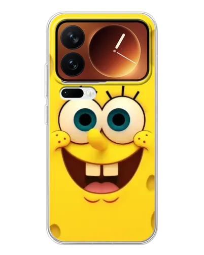 Чехол для Xiaomi 17 Pro с картинкой «Губка Боб улыбка» Чехол для Xiaomi 17 Pro с картинкой «Губка Боб улыбка»