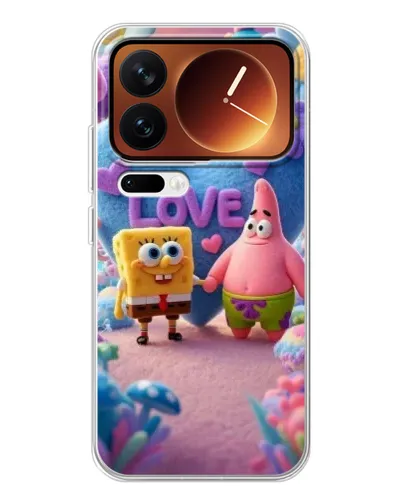 Чехол для Xiaomi 17 Pro с картинкой «Губка Боб Патрик» Чехол для Xiaomi 17 Pro с картинкой «Губка Боб Патрик»