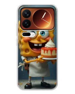 Чехол для Xiaomi 17 Pro с картинкой «Повар Спанч Боб»