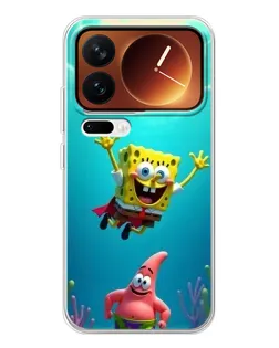 Чохол для Xiaomi 17 Pro з картинкою «Спанч Боб під водою»