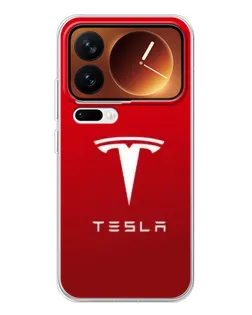 Чехол для Xiaomi 17 Pro с картинкой «Tesla Red Classic»