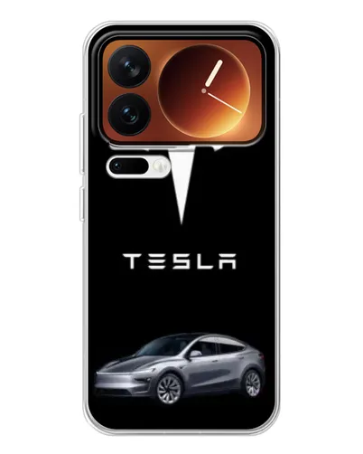Чехол для Xiaomi 17 Pro с картинкой «Tesla Model Y»