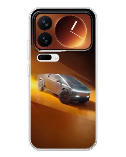 Чехол для Xiaomi 17 Pro с картинкой «Cybertruck в пустыне»