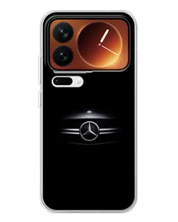 Чехол для Xiaomi 17 Pro с картинкой «Mercedes — абстрактные линии»