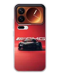 Чехол для Xiaomi 17 Pro с картинкой «Mercedes AMG — красная линия»