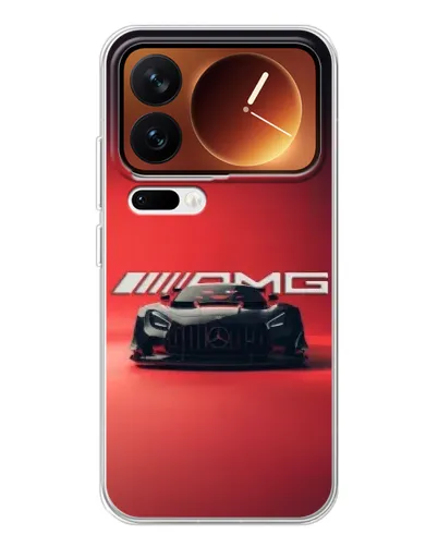 Чехол для Xiaomi 17 Pro с картинкой «Mercedes AMG — красная линия»