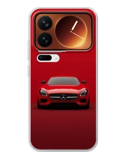 Чехол для Xiaomi 17 Pro с картинкой «Красный Mercedes AMG»