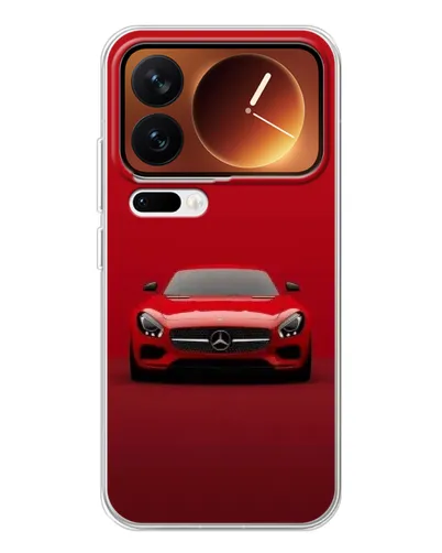 Чехол для Xiaomi 17 Pro с картинкой «Красный Mercedes AMG»