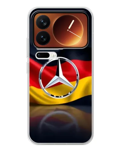 Чехол для Xiaomi 17 Pro с картинкой «Mercedes — флаг Германии»