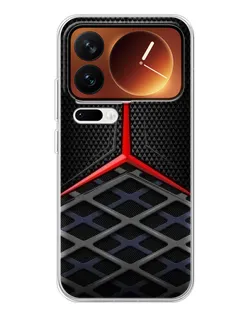 Чехол для Xiaomi 17 Pro с картинкой «Mercedes Carbon Grid»