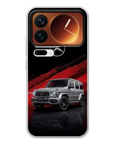 Чехол для Xiaomi 17 Pro с картинкой «Mercedes G-Class красный»