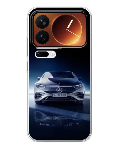 Чехол для Xiaomi 17 Pro с картинкой «Ночной Mercedes EQ»