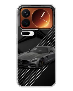 Чехол для Xiaomi 17 Pro с картинкой «Mercedes AMG — графика»