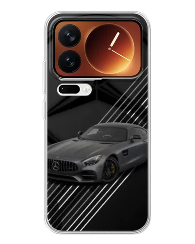 Чехол для Xiaomi 17 Pro с картинкой «Mercedes AMG — графика»