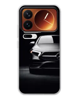 Чехол для Xiaomi 17 Pro с картинкой «Свет фар Mercedes»