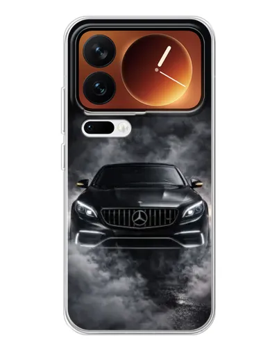 Чехол для Xiaomi 17 Pro с картинкой «Mercedes в дыму»