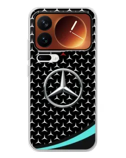 Чехол для Xiaomi 17 Pro с картинкой «Mercedes — бирюзовый акцент»