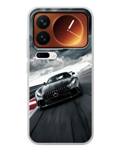 Чехол для Xiaomi 17 Pro с картинкой «Гоночный Mercedes AMG»