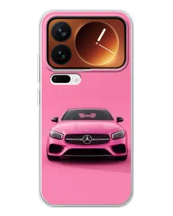Чехол для Xiaomi 17 Pro с картинкой «Розовый Mercedes AMG»