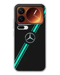 Чехол для Xiaomi 17 Pro с картинкой «Спортивные линии Mercedes»