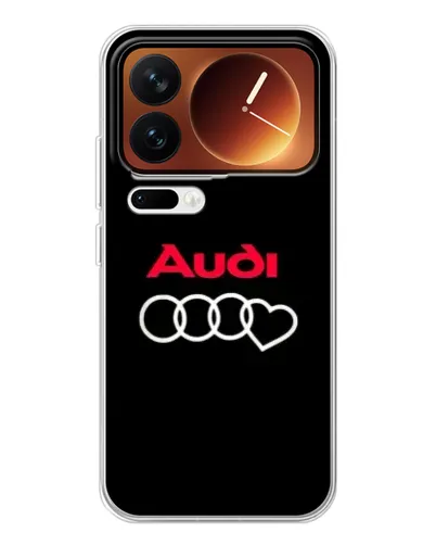 Чехол для Xiaomi 17 Pro с картинкой «Логотип Audi Heart»