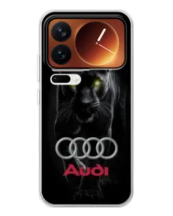 Чехол для Xiaomi 17 Pro с картинкой «Пантера и Audi»