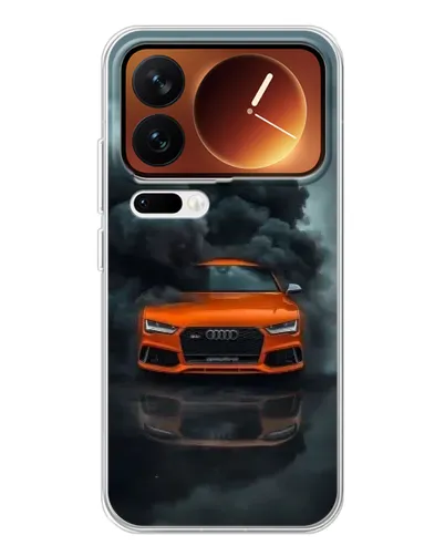 Чехол для Xiaomi 17 Pro с картинкой «Audi в облаках дыма»
