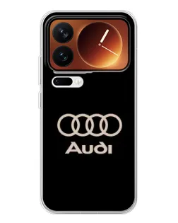 Чехол для Xiaomi 17 Pro с картинкой «Audi — золотой логотип»