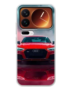 Чехол для Xiaomi 17 Pro с картинкой «Audi RS — красный стиль»