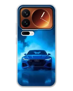 Чехол для Xiaomi 17 Pro с картинкой «Audi — голубая энергия»