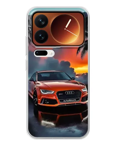 Чехол для Xiaomi 17 Pro с картинкой «Audi — закат»