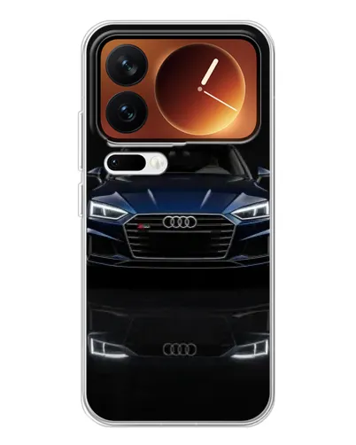 Чехол для Xiaomi 17 Pro с картинкой «Audi — ночное отражение»