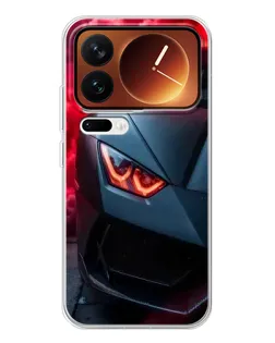 Чехол для Xiaomi 17 Pro с картинкой «Lamborghini красное сияние»