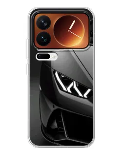 Чехол для Xiaomi 17 Pro с картинкой «Lamborghini фары детализация»