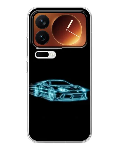 Чехол для Xiaomi 17 Pro с картинкой «Неоновый контур Lamborghini» Чехол для Xiaomi 17 Pro с картинкой «Неоновый контур Lamborghini»