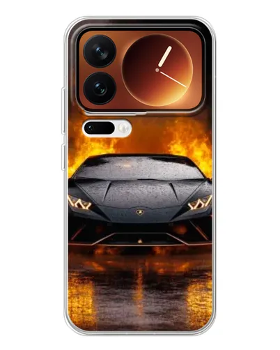 Чехол для Xiaomi 17 Pro с картинкой «Lamborghini в огне» Чехол для Xiaomi 17 Pro с картинкой «Lamborghini в огне»