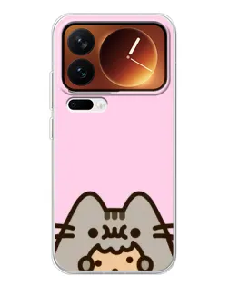 Чехол для Xiaomi 17 Pro с картинкой «Pusheen и печенье» Чехол для Xiaomi 17 Pro с картинкой «Pusheen и печенье»