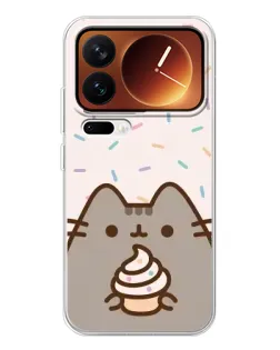 Чехол для Xiaomi 17 Pro с картинкой «Пушин с кексом»