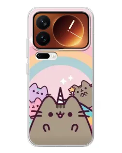 Чехол для Xiaomi 17 Pro с картинкой «Единорог Pusheen»