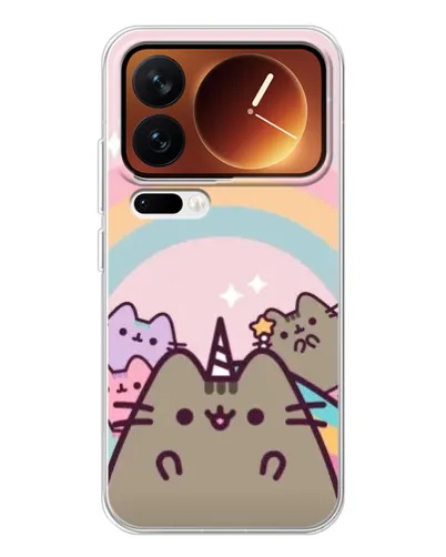 Чехол для Xiaomi 17 Pro с картинкой «Единорог Pusheen»