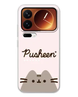 Чехол для Xiaomi 17 Pro с картинкой «Pusheen логотип»