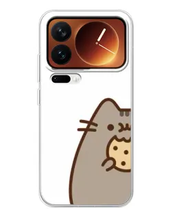 Чехол для Xiaomi 17 Pro с картинкой «Пушин с печеньем»