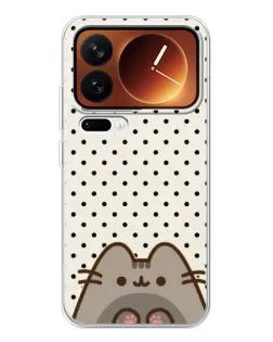 Чехол для Xiaomi 17 Pro с картинкой «Пушин в горошек»