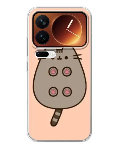 Чехол для Xiaomi 17 Pro с картинкой «Пушин пузиком кверху»