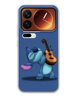 Чехол для Xiaomi 17 Pro с картинкой «Стич с укулеле»