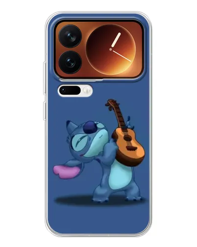 Чехол для Xiaomi 17 Pro с картинкой «Стич с укулеле»